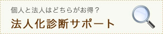個人と法人はどちらがお得?法人化診断サポート